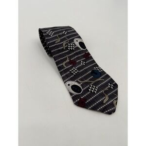 X'andrini Mens 100% Silk Dress Tie Abstract Geometric Print Necktie‎ NEW